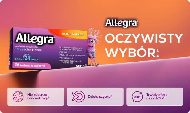 Ile kosztuje Allegra lek na alergie? Sprawdź najlepsze ceny online Ile kosztuje Allegra lek na alergie? Sprawdź najlepsze ceny online